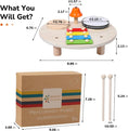 Load image into Gallery viewer, Wooden Xylophone Drum Set For Toddlers,Montessori Baby Musical
