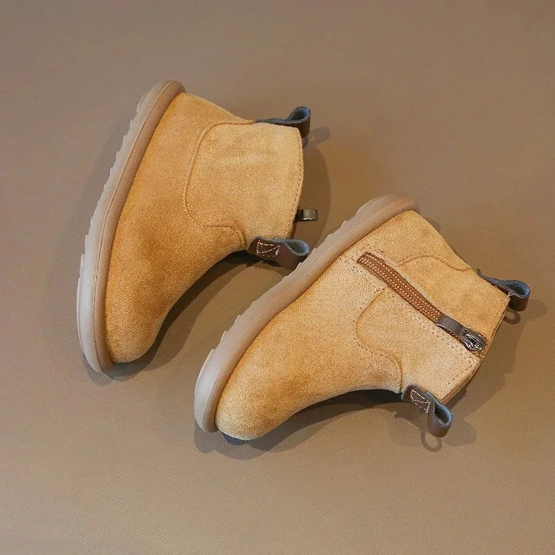 Autumn Winter Baby Boys Girls Boots Oxford Suede Children Casual Shoes