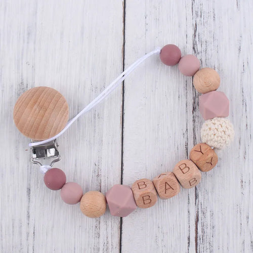 New Baby Pacifier Clips Personalized Name Teethers Toys Dummy Nipples