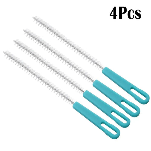 1-4Pcs Stainless Steel Nylon Spiral Brushes Jewelry Feeding Baby