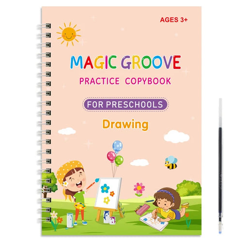 Reusable Magic Copybook Drawing Toys for Children Montessori Pen