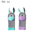 Load image into Gallery viewer, Cartoon Plush Socks Wrist Strap Rattles Baby Toys 0-12 Months Newborn
