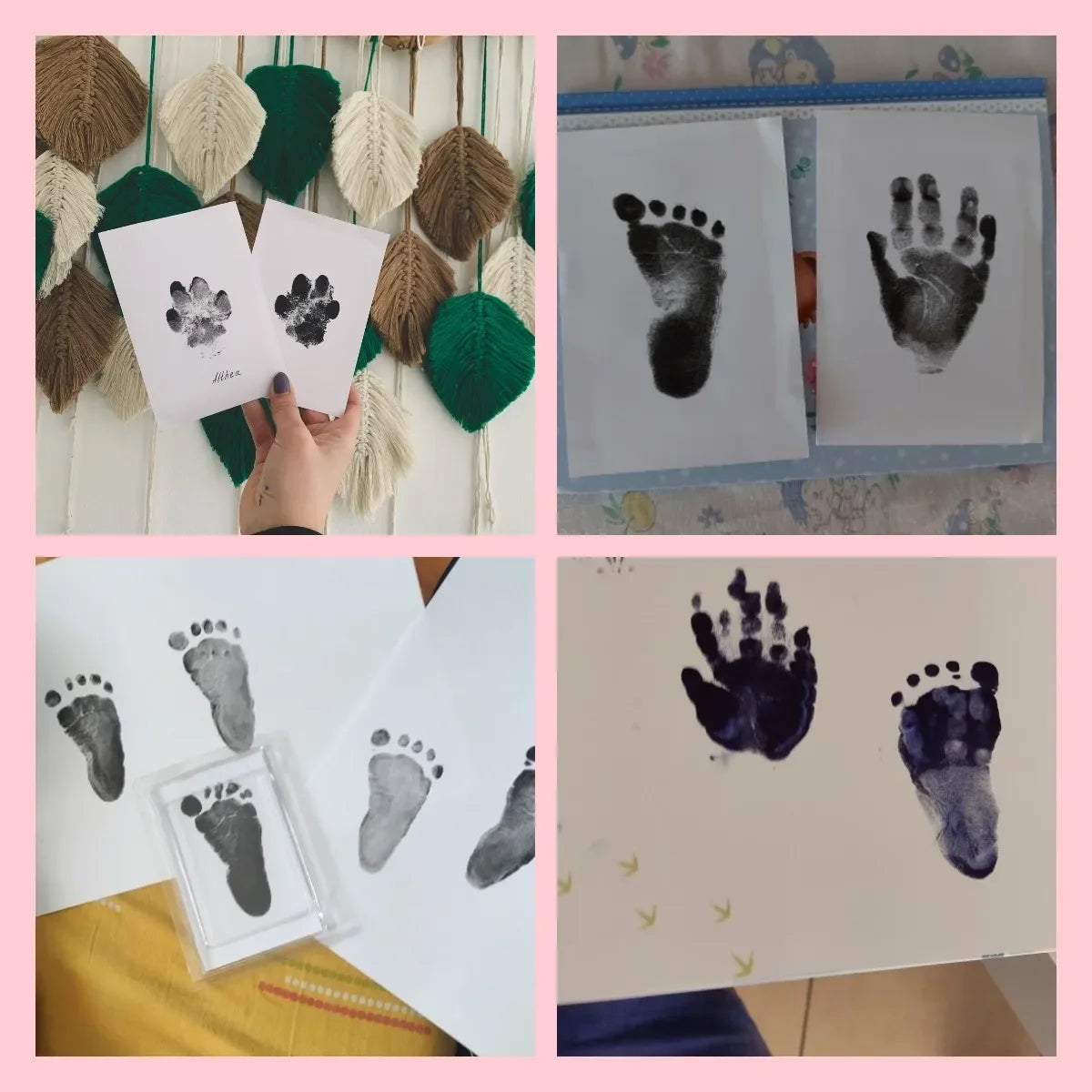 Baby Care Non-Toxic Baby Handprint Footprint Imprint Kit Baby