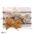 Load image into Gallery viewer, 5Pcs/Lot Muslin Cotton Baby Headbands Flower Rainbow Print Elastic
