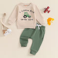 Load image into Gallery viewer, 2024-05-27 Lioraitiin Boys Fall Set Letter Tractor Print Long Sleeve
