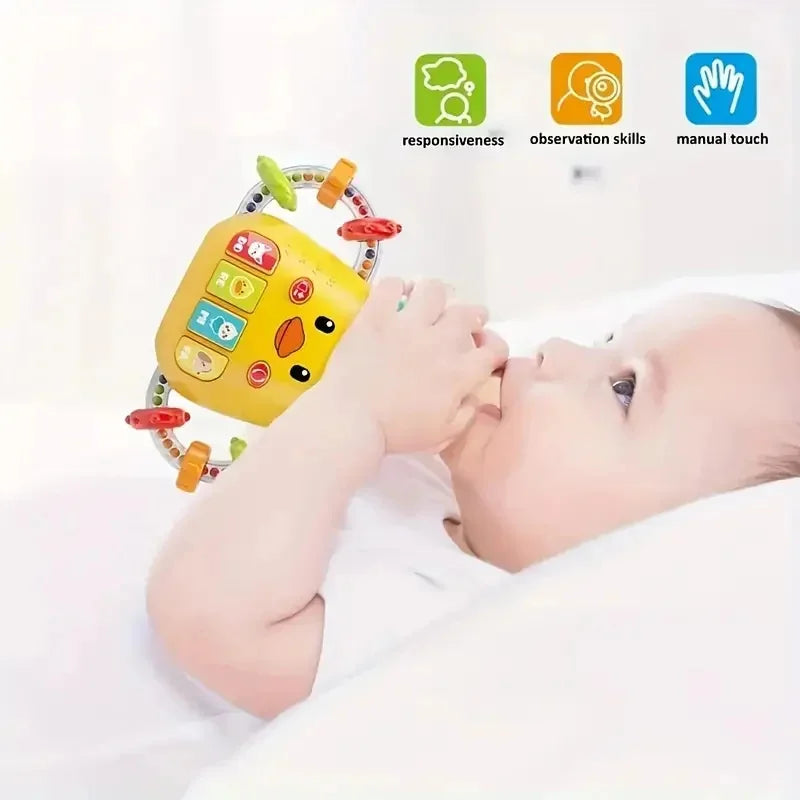 Montessori Baby Musical Feeding Bottle Toys Infant Grip Training Music