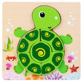 Load image into Gallery viewer, Wooden 3D Toys Puzzle Cartoon Animals Early Learning Cognition
