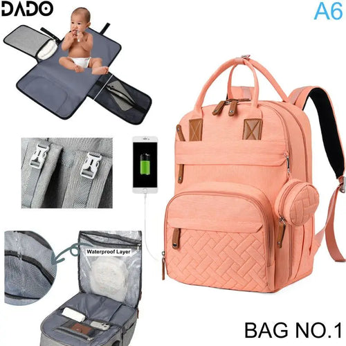 Diaper Bag Backpack Baby Essentials Travel Tote Multifunction