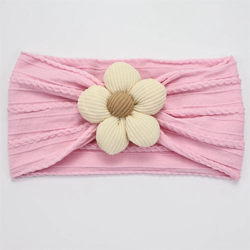 New Flower Newborn Baby Headband Soft Elastic Nylon Infant Toddler