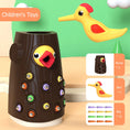 Load image into Gallery viewer, Montessori Baby Wooden Toys Magnetic Woodpecker Catching Worms Feeding
