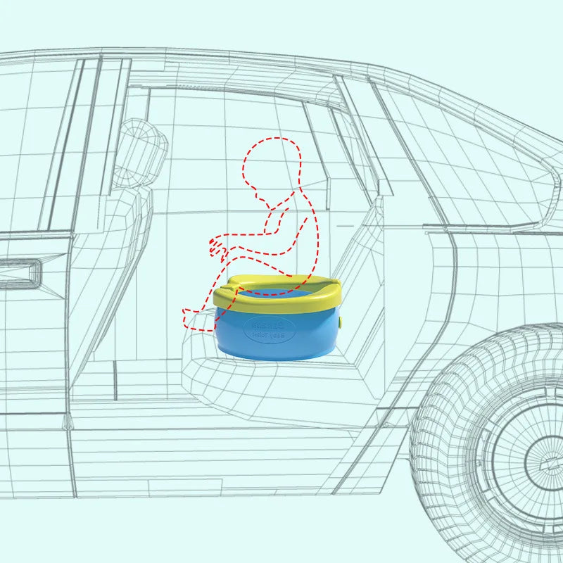 Small kidsren's foldableable and easy-to-storage toilet portable