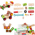 Load image into Gallery viewer, Educational Montessori Kids Toys Plastic Wooden Toolbox Pretend Play
