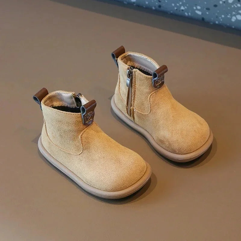 Autumn Winter Baby Boys Girls Boots Oxford Suede Children Casual Shoes