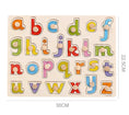 Load image into Gallery viewer, Baby Wooden Grab Board Number Letter Shape Recognition Puzzle Children
