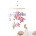 Load image into Gallery viewer, Baby Crib Mobile Bed Bell Hanging Soft Felt Cartoon Pink Bear Rattle
