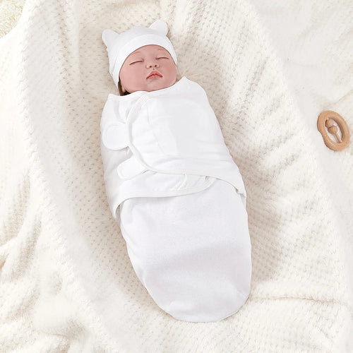 Newborn Sleeping Bag Cotton Baby Swaddle Wrap Adjustable Newborn