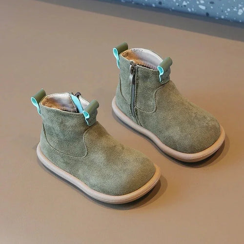 Autumn Winter Baby Boys Girls Boots Oxford Suede Children Casual Shoes