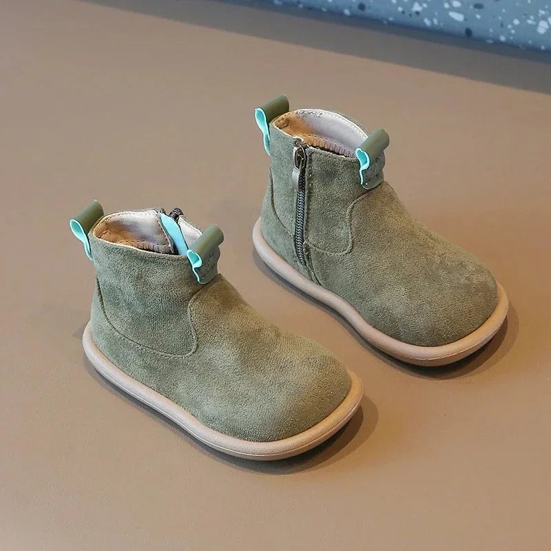 Autumn Winter Baby Boys Girls Boots Oxford Suede Children Casual Shoes