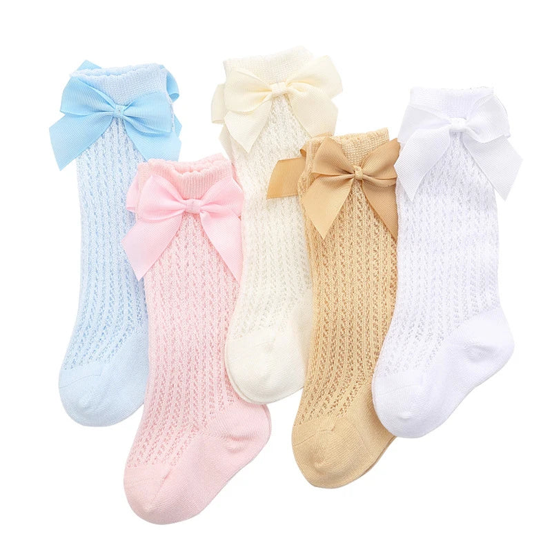 Summer Newborn Baby Socks Cute Big Bow Princess Girls Socks Children