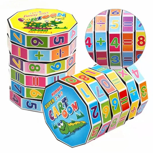 Children Mathematics Numbers Magic Cube Toy Montessori Puzzle Game