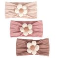 Load image into Gallery viewer, 3Pcs Baby Headbands Newborn Baby Girl Flower Nylon Headbands Soft
