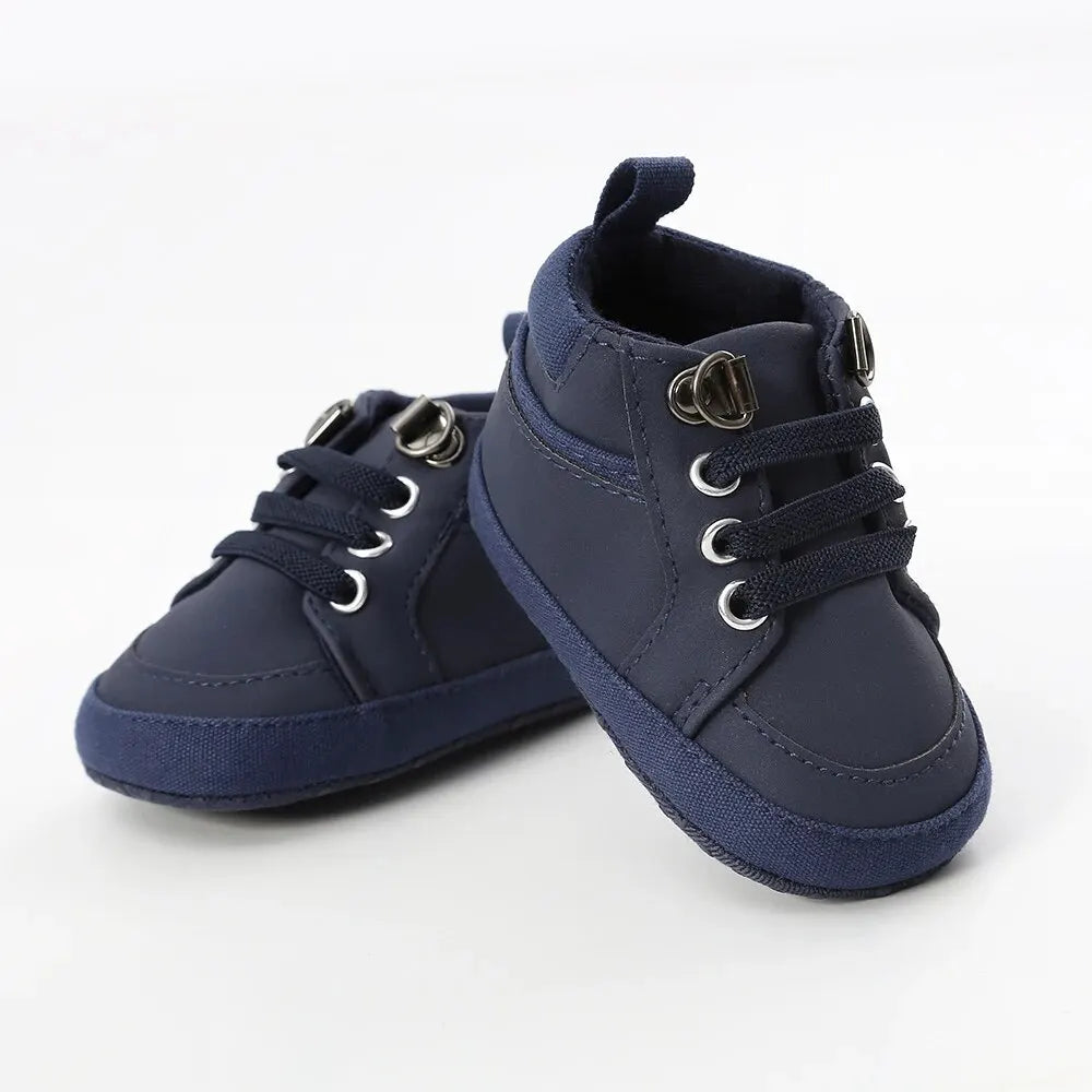 Meckior Baby Boy Sneakers Newborn PU Leather Infant Casual Girl Shoes