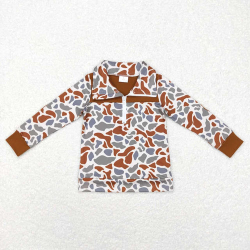 Wholesale Children Long Sleeves Clothing Baby Boy Camo Shirt Toddler