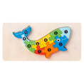 Load image into Gallery viewer, Montessori Wooden Toddler Puzzles for Kids Montessori Toys for
