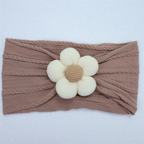 New Flower Newborn Baby Headband Soft Elastic Nylon Infant Toddler