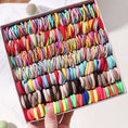 Load image into Gallery viewer, 100Pcs/bag Girls Colorful Hair Bands Set Nylon Elastic Rubber Band
