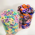 Load image into Gallery viewer, 100Pcs/bag Girls Colorful Hair Bands Set Nylon Elastic Rubber Band
