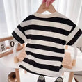 Load image into Gallery viewer, Summer Children Sets Boys Girls Short-sleeved Striped T-shirt +Shorts
