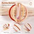 Load image into Gallery viewer, Baby Rattle Toy Wooden Rain Drum With Silicone Baby Sensory Touch Toy
