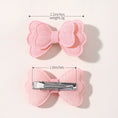 Load image into Gallery viewer, 4Pcs/set Candy Colored Hair Clip Set for Girls Double Layered Bow Cute
