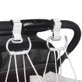 Load image into Gallery viewer, 1-2Pcs PU Leather Stroller Hooks Rotate 360 Degrees Multifunctional
