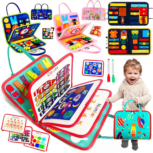 Busy Board Montessori Toys for Toddlers Sensory Toy Preschool Learning