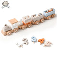 Load image into Gallery viewer, Wooden Train Birthday Toy  Montessori Toys Baby Educational Toys
