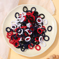 Load image into Gallery viewer, 100Pcs/bag Girls Colorful Hair Bands Set Nylon Elastic Rubber Band
