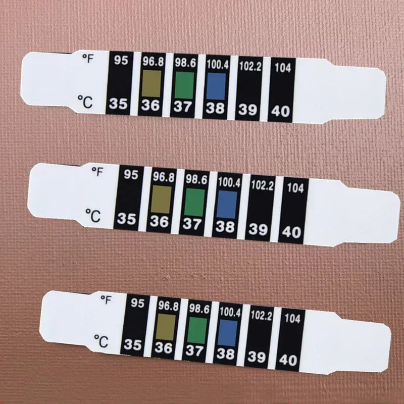 10/20Pcs Forehead Head Strip Thermometer Water Milk Thermometer Fever