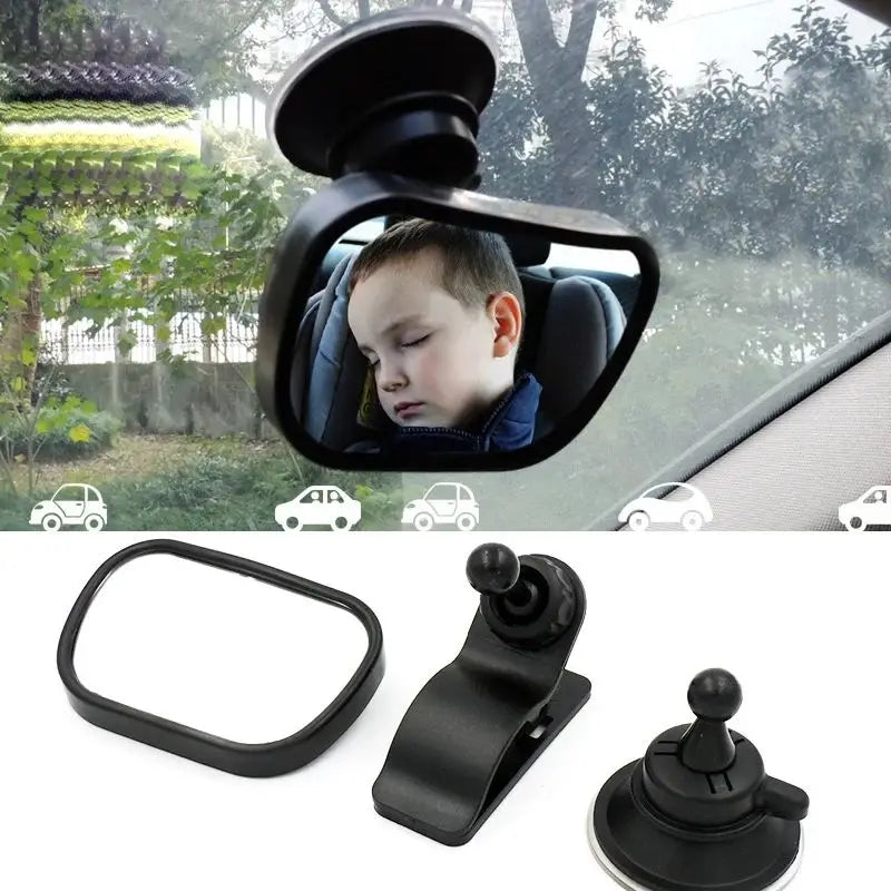 2 in 1 Car Mini Safety View Back Seat Mirror Baby Car Mirror Children