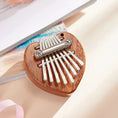 Load image into Gallery viewer, 1Pcs Wood Mini Thumb Piano Musical Toys 8 Tones Portable Beginner
