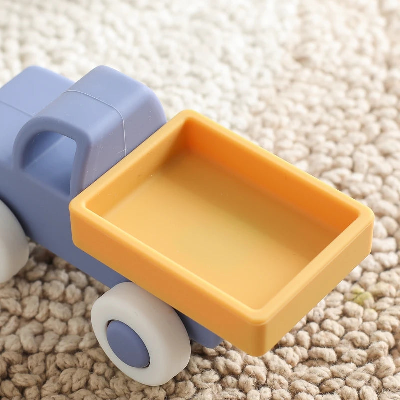 Baby Silicone Car Toys Montessori Baby Things Silicone Baby Teether