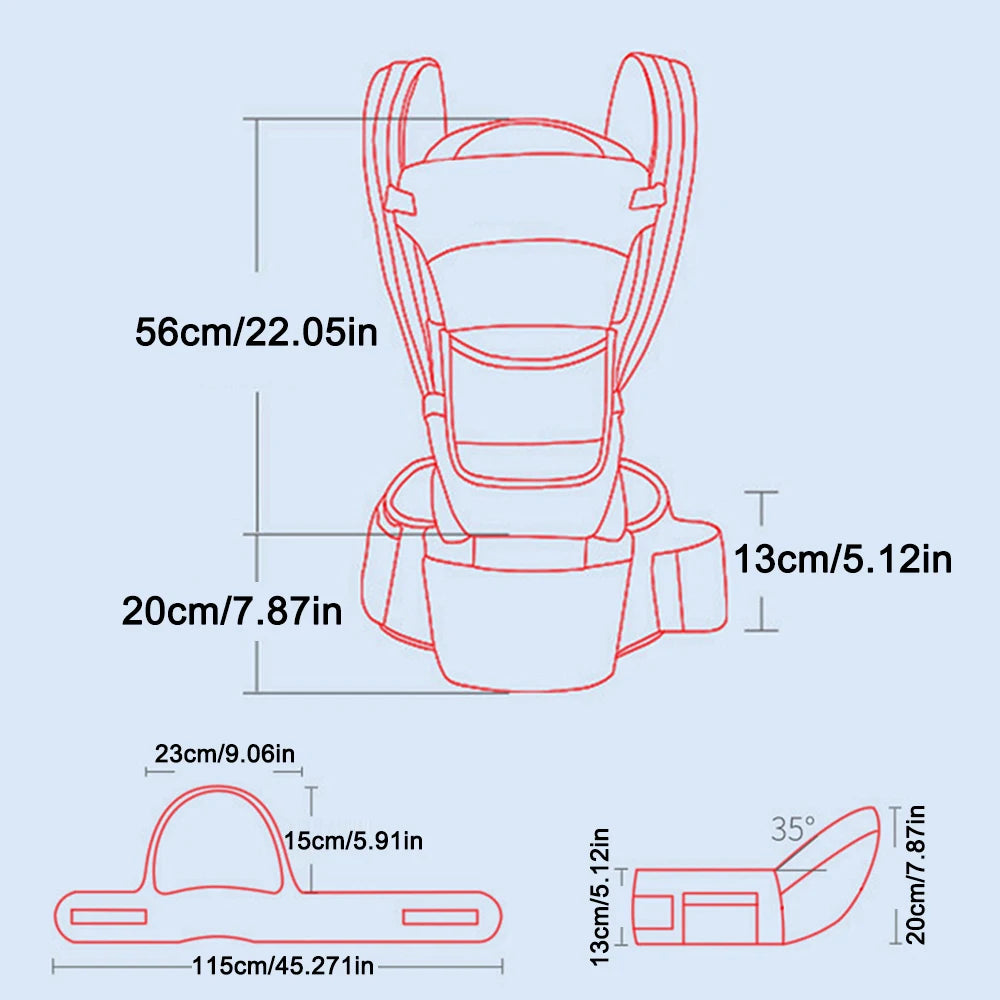 Ergonomic Baby Carrier Backpack Infant Baby Hipseat Carrier Front