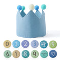 Load image into Gallery viewer, Baby Birthday Party Hat Set Crown Headband Magic Wand Toy Banner Cake
