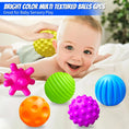 Load image into Gallery viewer, 6PCS Textured Balls for Baby Sensory Play 6-12 Months, Activity Multi
