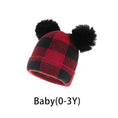 Load image into Gallery viewer, Parent-Child Christmas Hat Big Pompom Mother Kids Knit Beanie Cap
