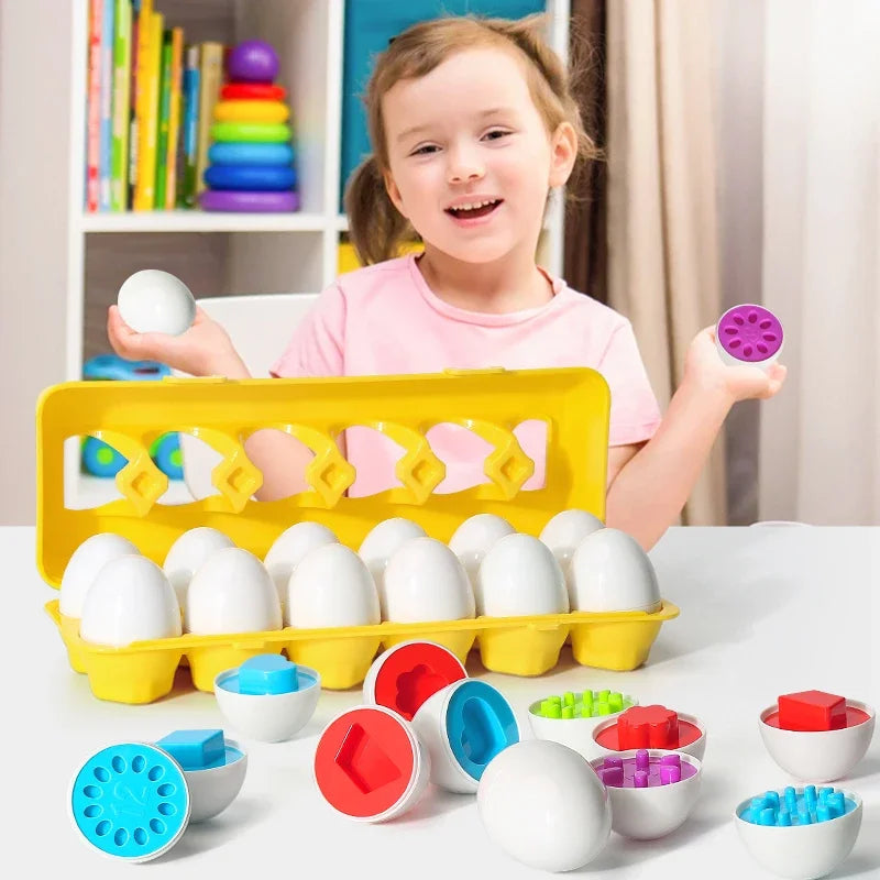 Eggs Screws 3D Puzzle Montessori Learning Education Math Toys Kids