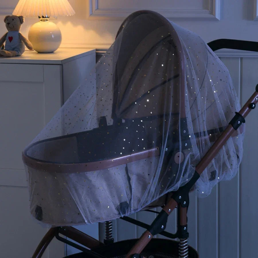 Universal Pram Net Baby Pushchair Cart Insect Shield Net Mesh Safe