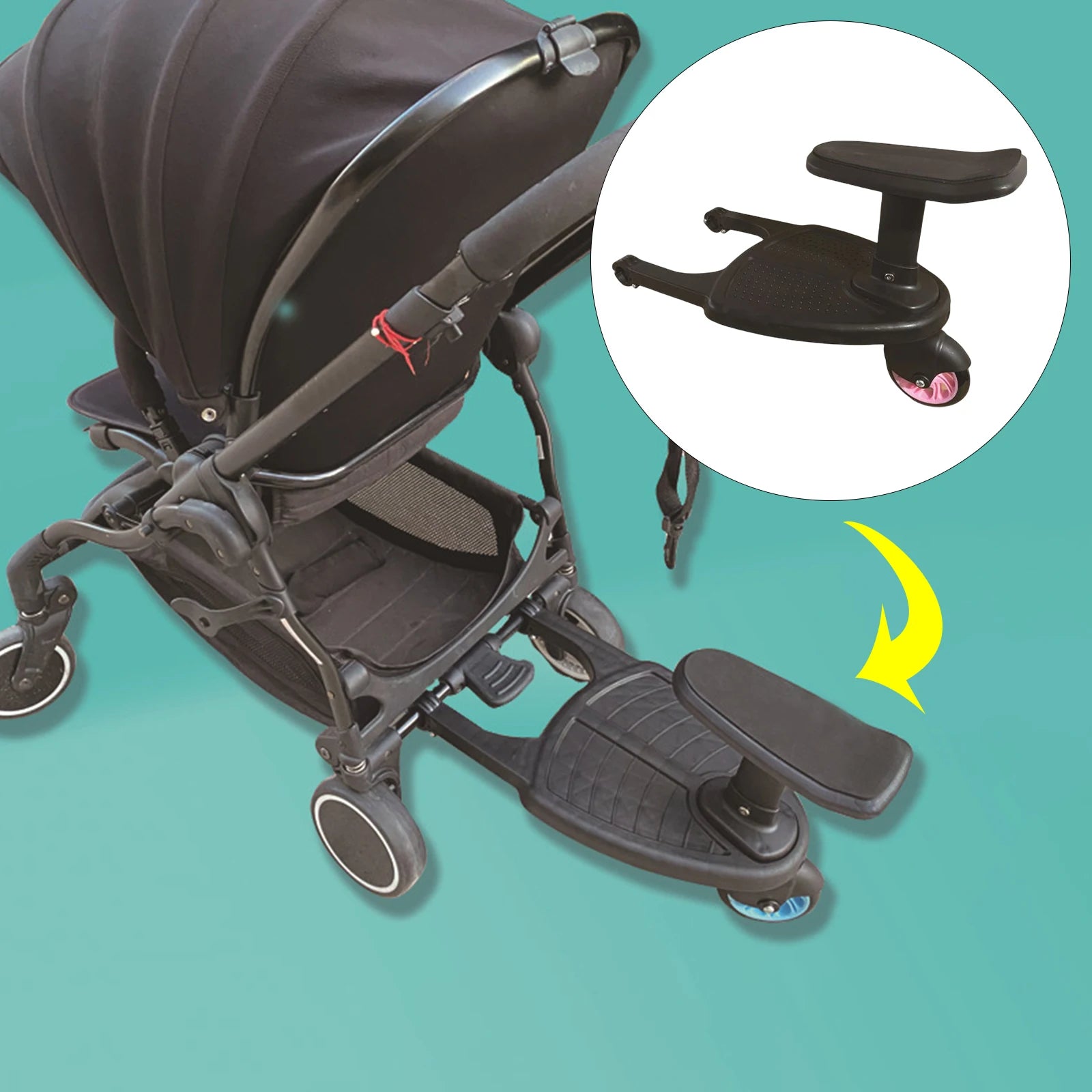 Universal Baby Stroller Footboard Stand Infants Car Seat Accessories