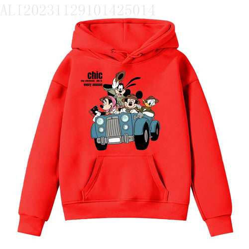 2024 new children's hoodies, children's casual hoodies, cute Mickey